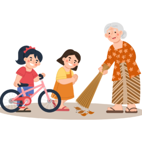 こどもとお年寄りの交流